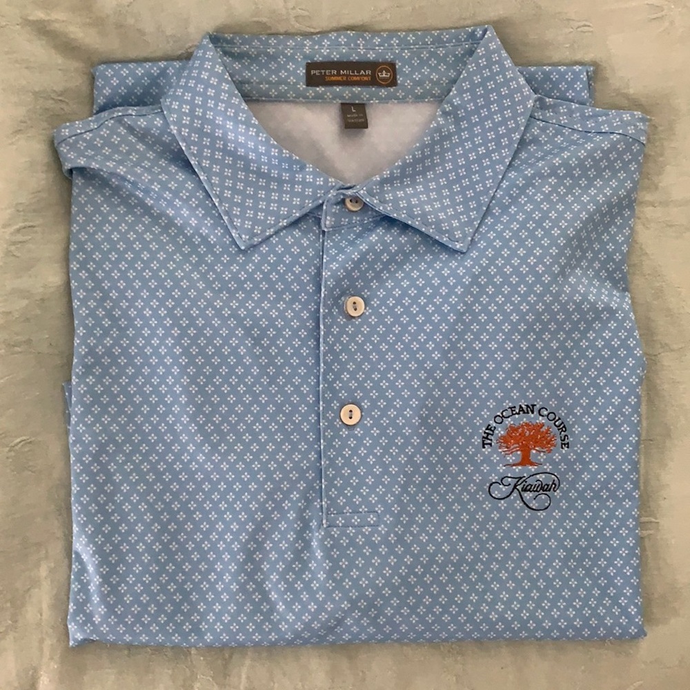 Peter Milllar (L) Summer Comfort Golf Polo. Ocean Course Logo